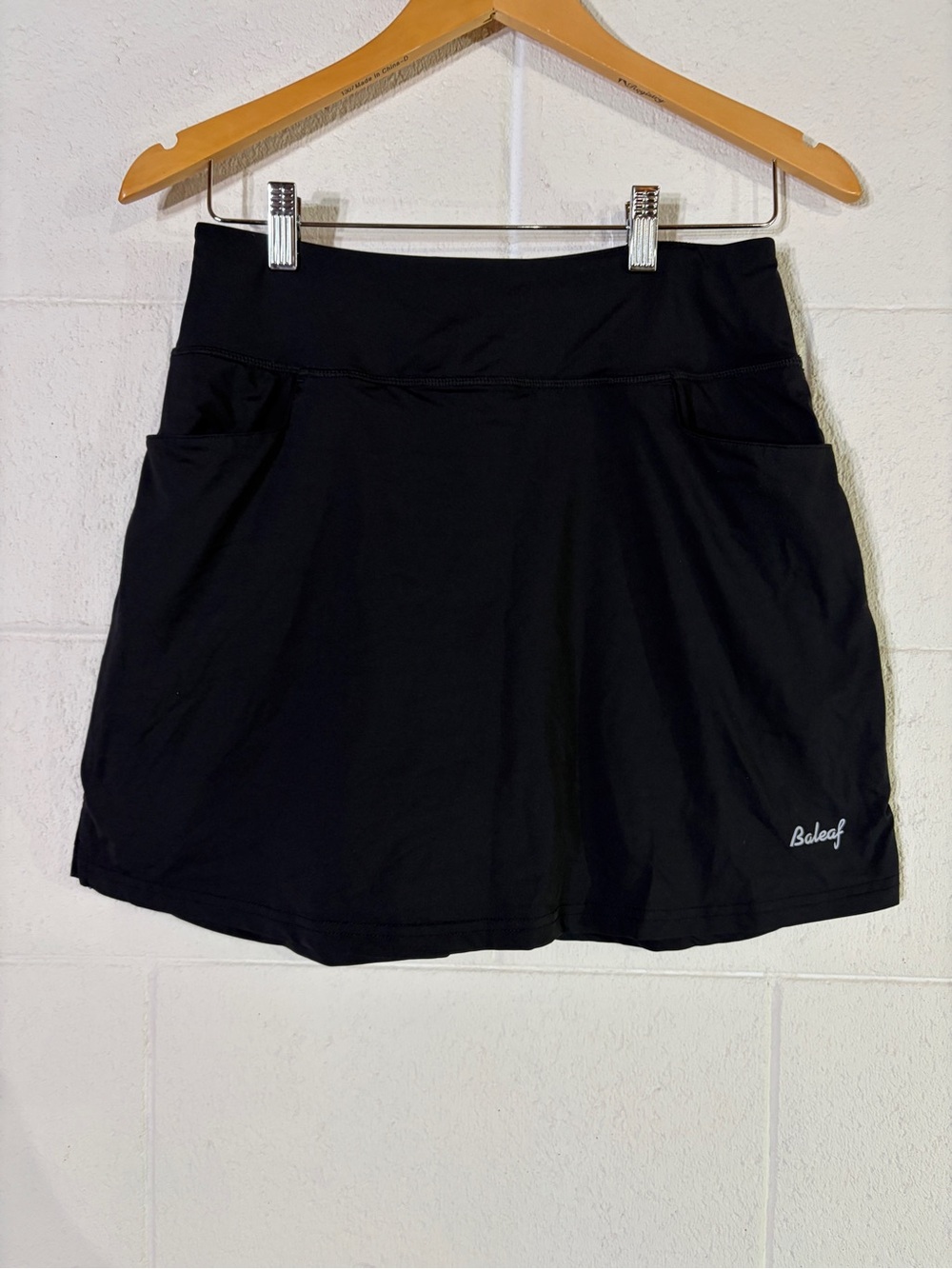 Baleaf Size Large Black Active Skort Pockets Golf Tennis Hiking Outdoor
